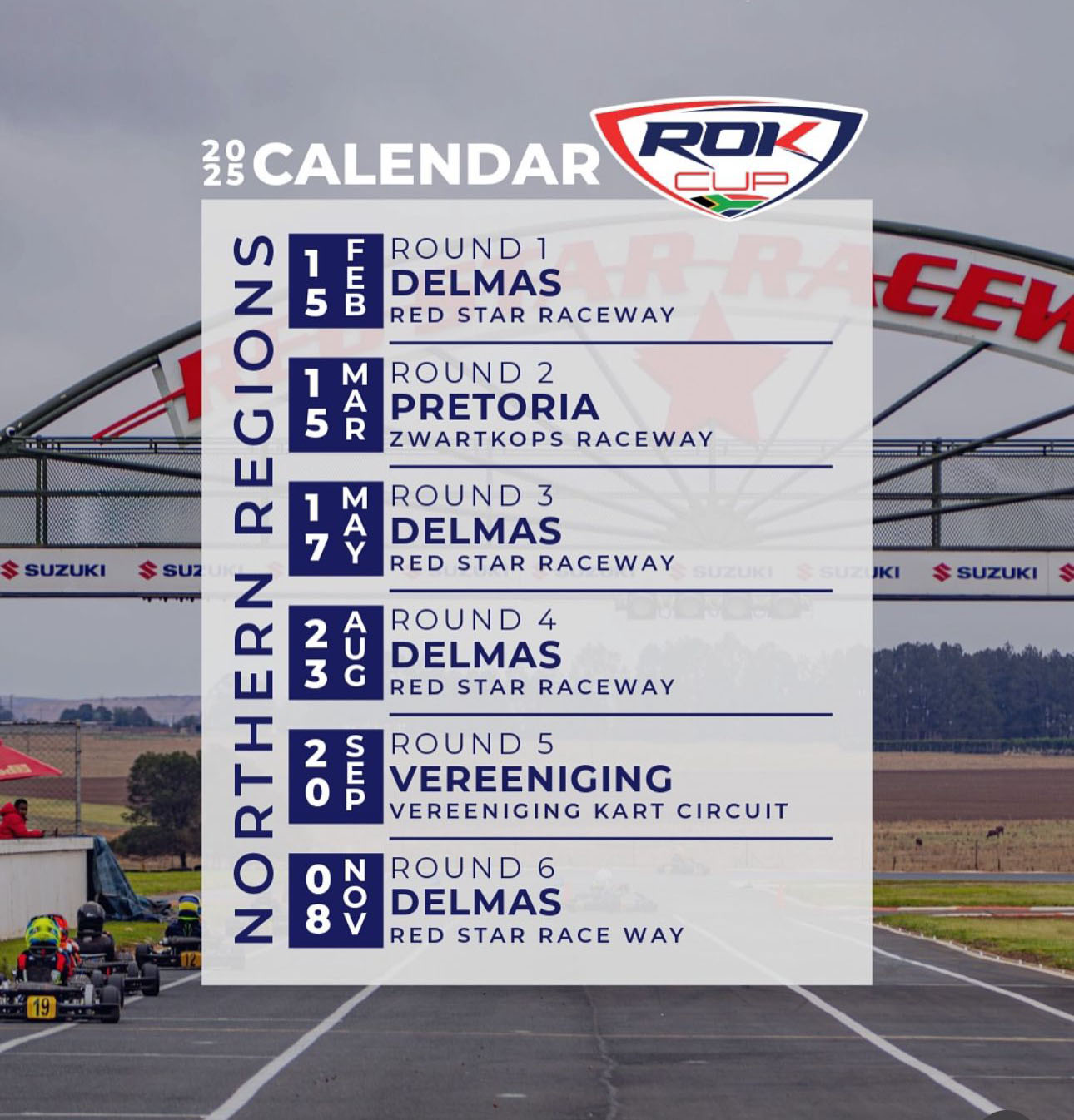 2025 ROK Cup South Africa Calendar