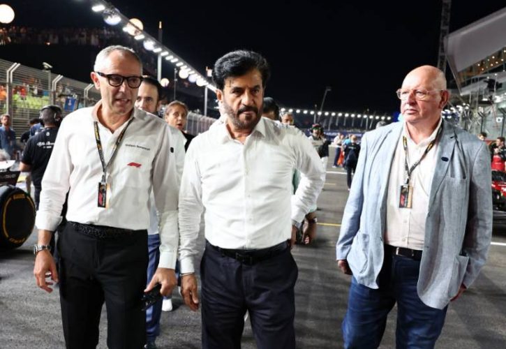 FIA Formula One World Championship Commissioner Dieter Rencken with FIA President Mohammed Ben Sulayem