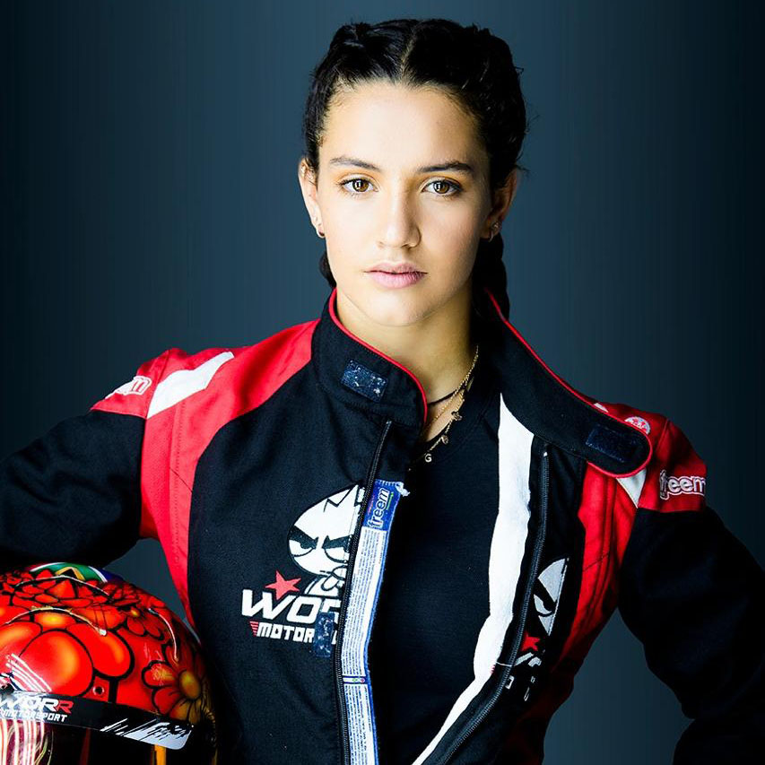 Gianna Pascoal Female South African karting driver, driving for Worr Motorsport