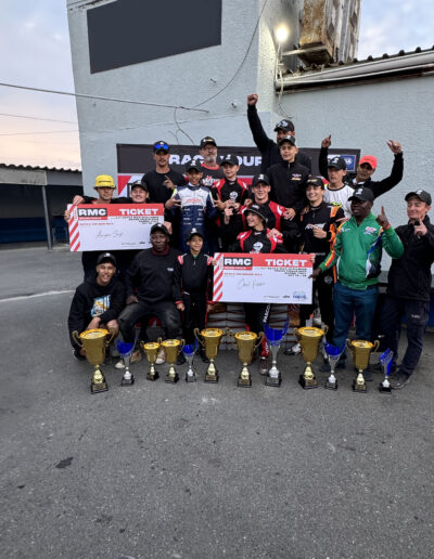 Team Worr drivers at Killarney after successful day